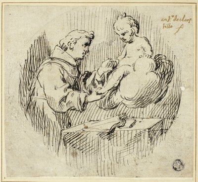 Sankt Antonius av Padua med Jesusbarnet av Antonio del Castillo y Saavedra