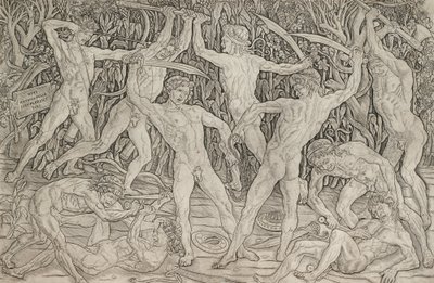 Battle of the Naken av Antonio del Pollaiolo