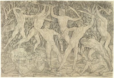 Battle of the nakenbilder av Antonio del Pollaiolo