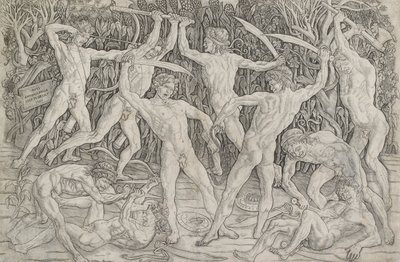 Slaget vid nakna män, c1470-1475 av Antonio Pollaiuolo