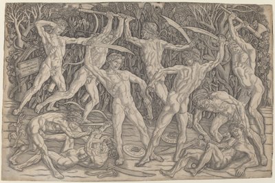 Battle of the Naken av Antonio Pollaiuolo