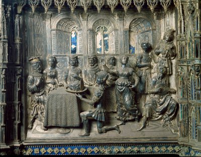 Johannes Döparens liv: Herodes bankett. Silverrelief av Antonio di Salvi