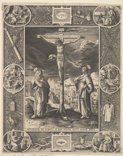 Kristus på korset, före 1586. av Antonius Wierix