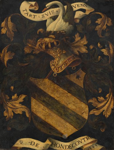 Krönt vapen [omvänd], 1543. av Antwerp 16th Century