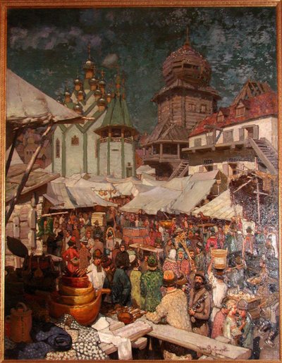 Marknadsföra. 1600-talet, 1903 av Apollinari Mikhailovich Vasnetsov