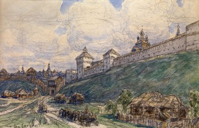 Serpukhov på 1600-talet av Apollinari Mikhailovich Vasnetsov
