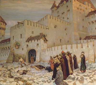 The Killing Ground (Rekonstruktion av Gamla Moskva) av Apollinari Mikhailovich Vasnetsov