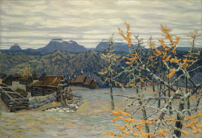By i Uralbergen av Apollinari Mikhailovich Vasnetsov