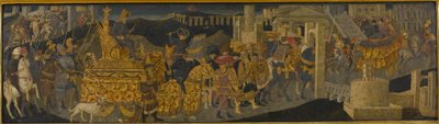 The Triumph of Scipio Africanus (tempera med guld och silver på panelen) av Apollonio (studio of) & Marco del Buono (1402 89)