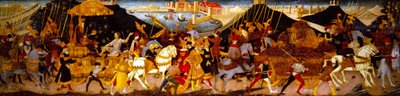 Cassone Panel, Caesars triumf (på panel) av Apollonio di Giovanni di Tommaso