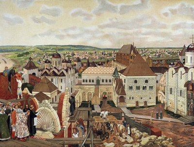 I Kreml i Moskva, slutet av 1800-talet - början av 1900-talet. av Appolinari Mikhaylovich Vasnetsov