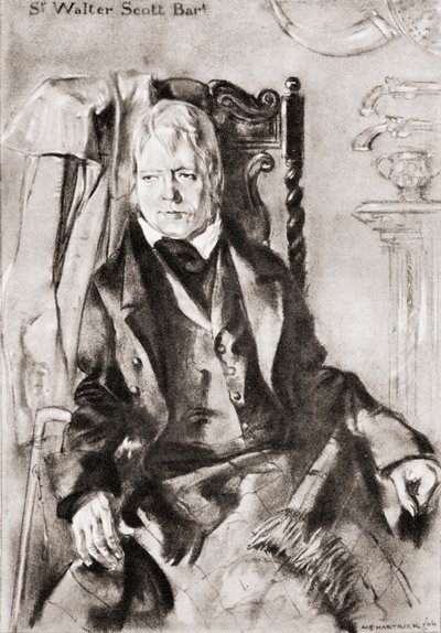 Sir Walter Scott av Archibald Standish Hartrick