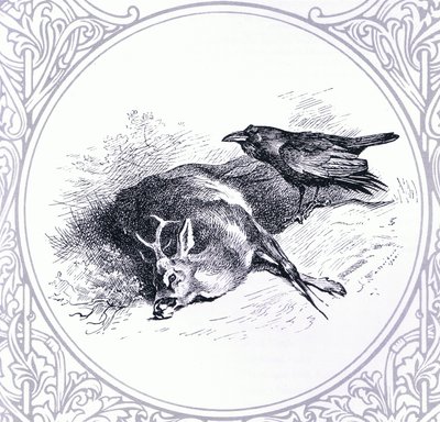 Deer and Raven, pub. av Book Club Associates av Archibald Thorburn