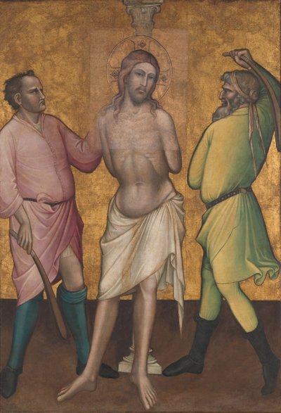 The flagellation, c.1395-1400 av Aretino Luca Spinello or Spinelli