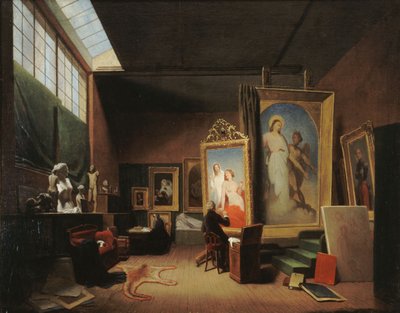 Ary Scheffers verkstad, rue Chaptal, 1851. av Arie Johannes Lamme