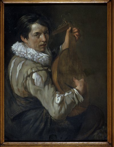 The Lute Player (olja på koppar) av Arie de Vois