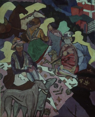 Vid havet, 1915-1916 av Aristarkh Vasilievic Lentulov