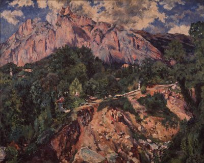 Ai-Petri-berget, 1926 av Aristarkh Vasilyevich Lentulov