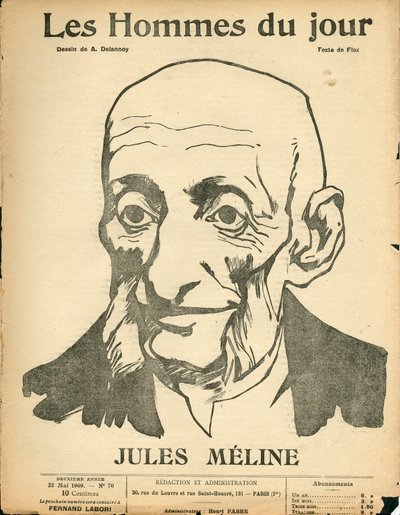 Omslag till ""The Men of the Day"", Satirical in B & W av Aristide Delannoy