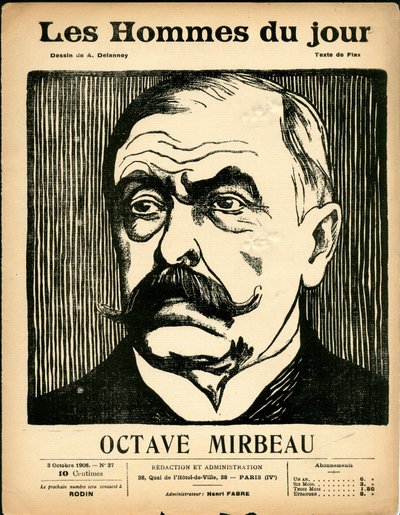 Omslag till "" The Men of the Day "", Satirical in B & W av Aristide Delannoy