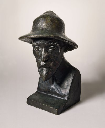 Byst av Auguste Renoir, ca. 1907 (olja på duk) av Aristide Maillol