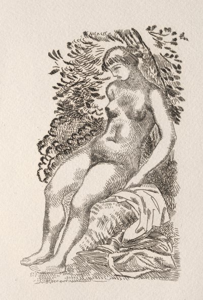 Illustration till en dikt av Pierre de Ronsard av Aristide Maillol