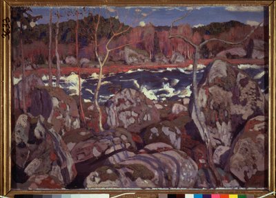 Vår i Finland. Målning av Arkadi (Arkady) Alexandrovich Rylov (1870-1939), olja på duk av Arkadij Aleksandrovic Rylov