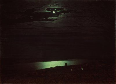 Månbelyst natt på Dnjepr, 1880 av Arkhip Ivanovich Kuindzhi