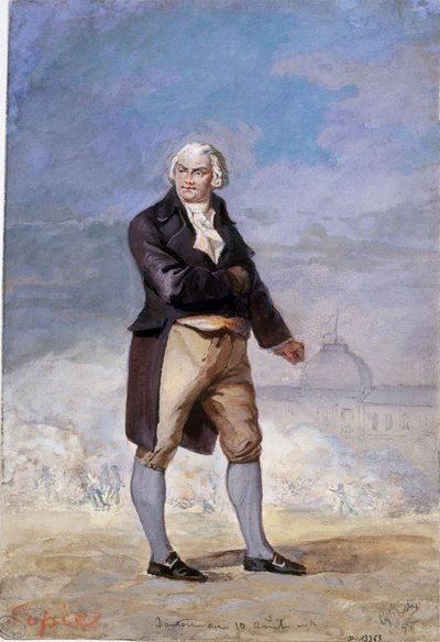 Porträtt av Georges Jacques Danton 1759-1794, 1879. av Armand Cyboule