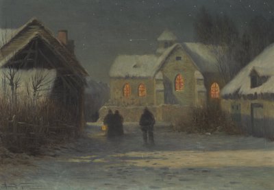 Midnattsmässa, julnatt i Bertincourt, Champagne av Armand Guery