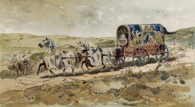 Vagn av en dam, 1200-talet av Armand Jean Heins