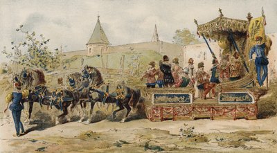 Köpmän flyter med musiker, spanska Nederländerna, 1500-talet av Armand Jean Heins