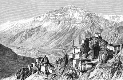 Dankar, Lahul och Spiti, Indien, 1895. av Armand Kohl