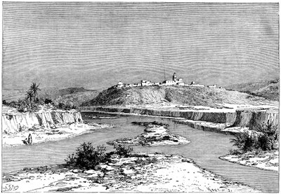 Mejerda vid Slugia, ovanför Mejez-el-Bad, c1890 av Armand Kohl