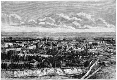 Utsikt över Blida, Algeriet, c1890 av Armand Kohl