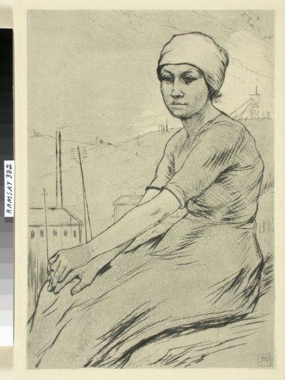 Ung arbetande kvinna av Armand Rassenfosse