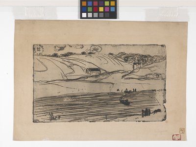 La Pèche (Fiske) (etsning och roulette) av Armand Séguin