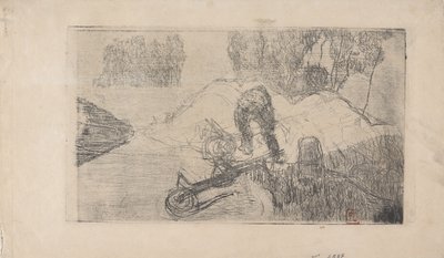 Le Debardeur (The Stevadore) 1893 (etsning) av Armand Séguin