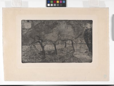 Les Pommiers (Äppelträden) (etsning, akvatint och torrnål) av Armand Séguin