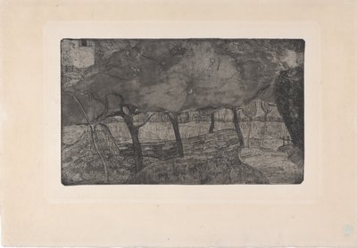 Les Pommiers (Äppelträden) 1893 (etsning, akvatint och torrnål) av Armand Séguin