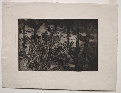 Träd om natten, ca. 1894. av Armand Séguin