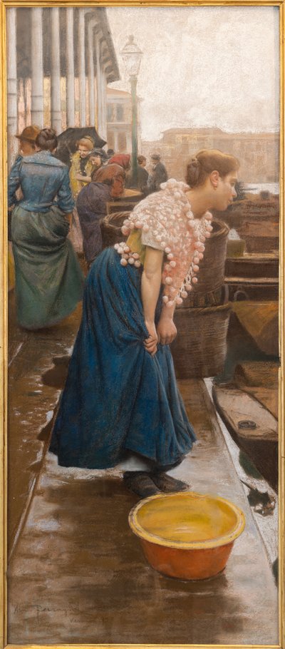 En venetiansk borgare (tempera på papper) av Arnaldo Ferraguti