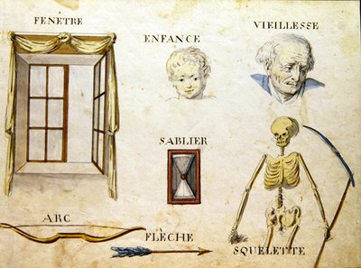 Illustrationer från "A French Alphabet Book of 1814", pub. av Charles Plante Fine Arts av Arnaud de Beauregard