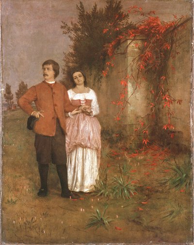 Arnold Böcklin med sin fru av Arnold Böcklin