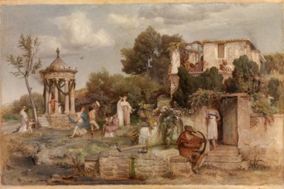 Romersk vinstuga av Arnold Böcklin