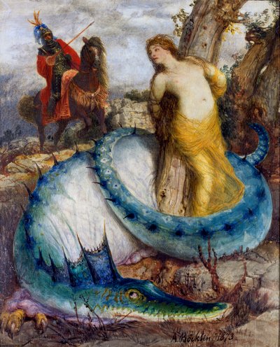 Ruggiero och Angelica av Arnold Böcklin