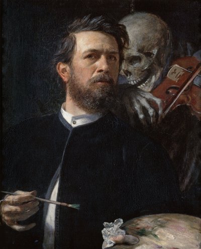 Självporträtt med döden som spelar fiol av Arnold Böcklin