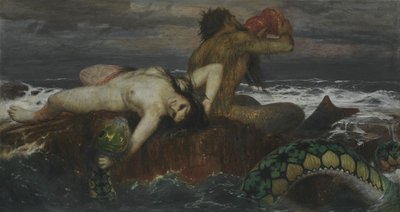 Triton och Nereid av Arnold Böcklin
