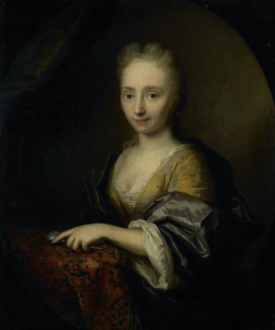 Porträtt av en kvinna av Arnold Boonen (attributed to)