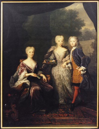 Marie Louise de Hesse Cassel, prinsessan av Orange med sina barn, Amelie d